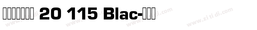 阿里巴巴晋思体 20 115 Blac字体转换